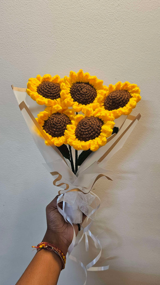5 sunflower bouquet